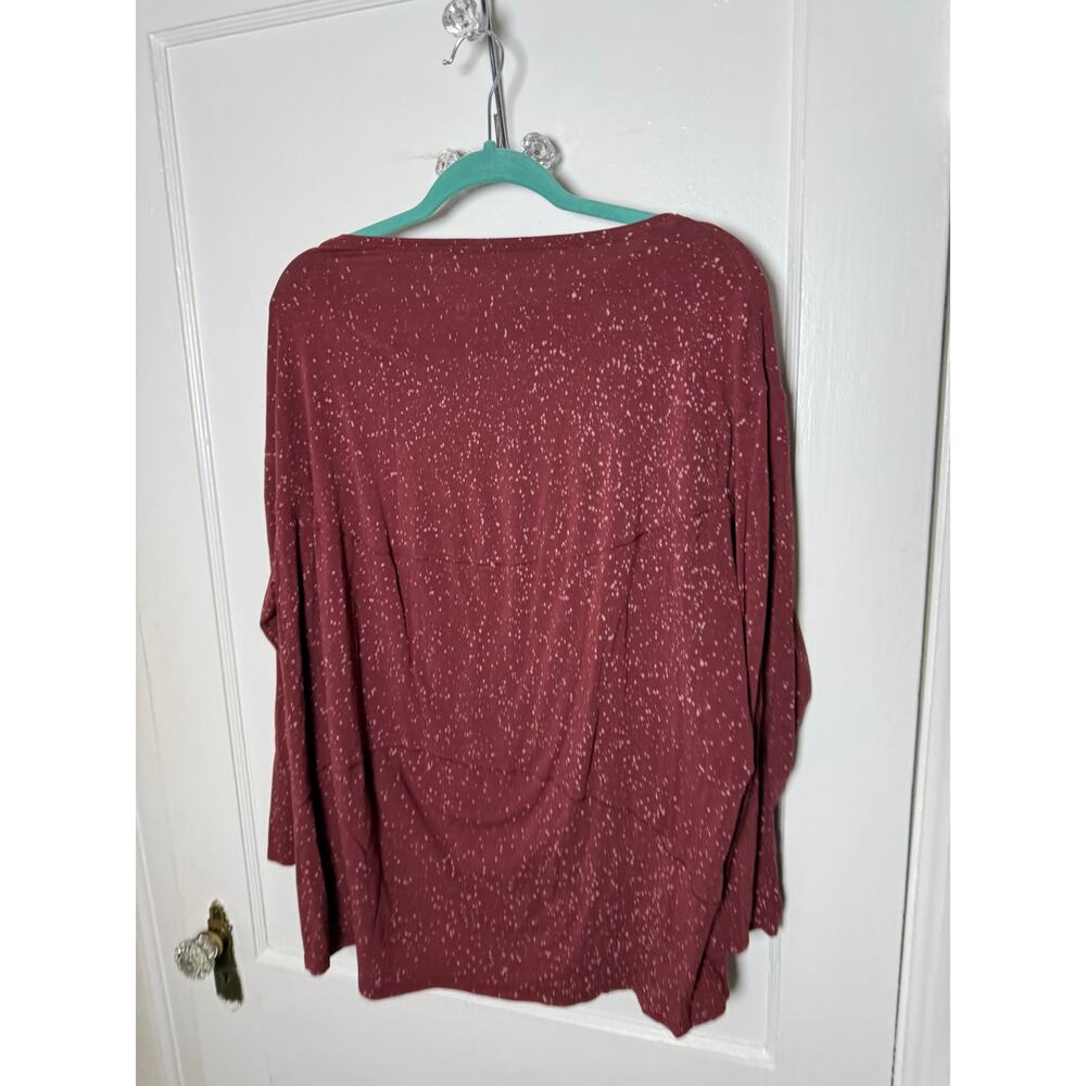 Lululemon Back in Action Long Sleeve Splatter T-shirt Pima Cotton Oversized 12 - Picture 2 of 7